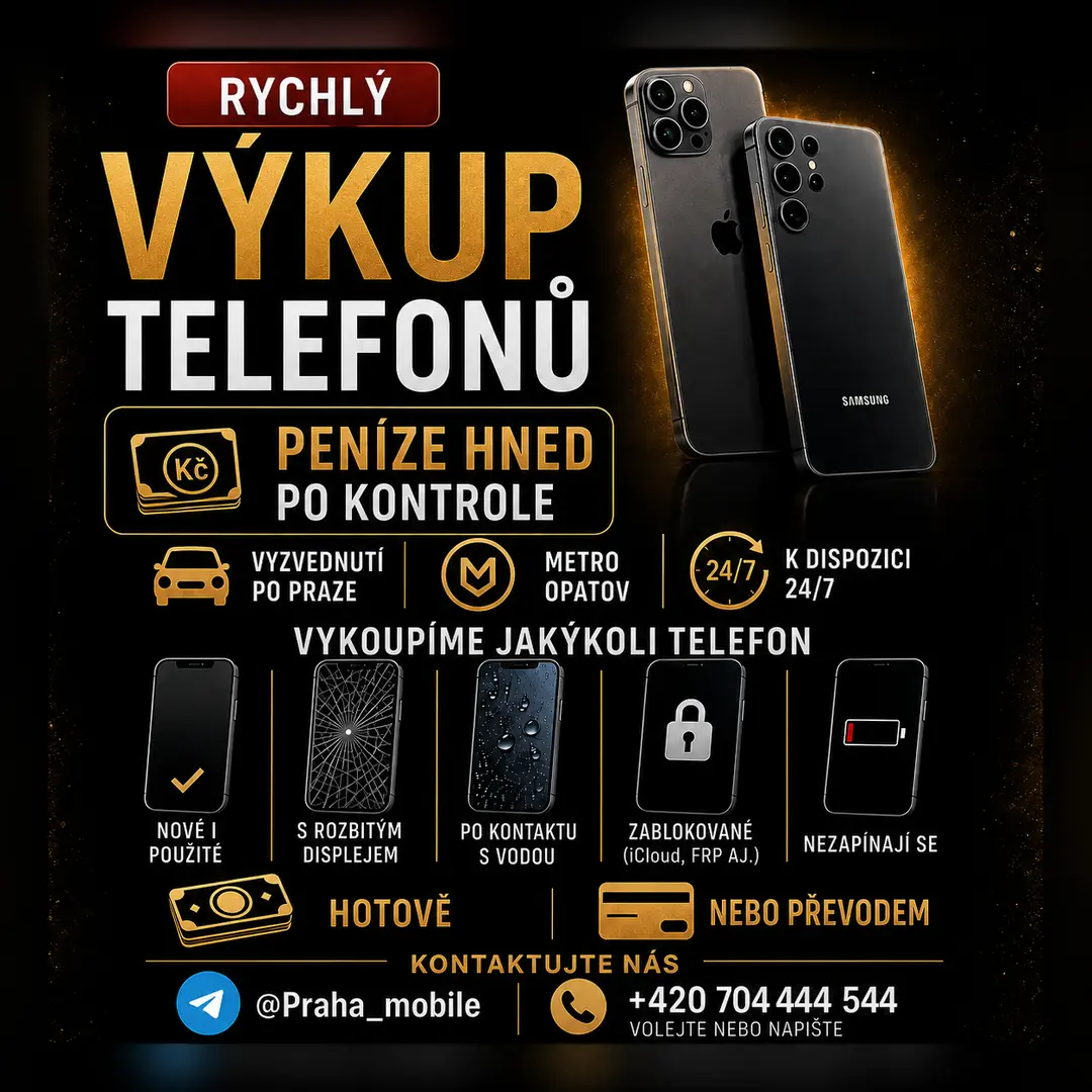 Rychlý výkup telefonů v Praze